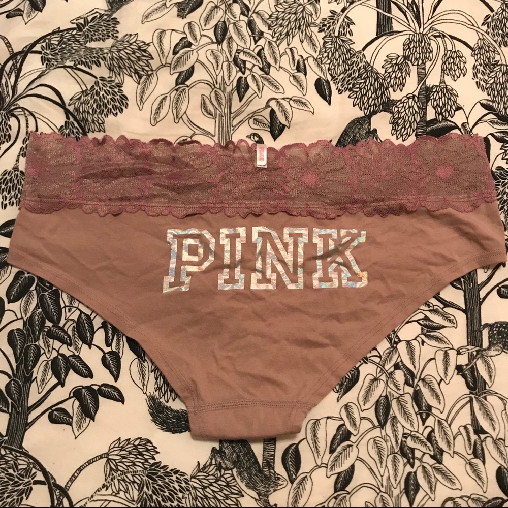Victoria’s Secret PINK Lace Trim Hipster Holo